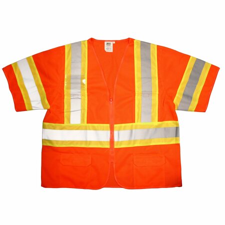 CORDOVA Safety Vest, COR-BRITE, Type R, Class 3, Orange, L V3200L